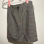 Classic Black and White Checkered Skirt Photo 2