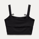 ZARA  Bow Corset Top Photo 6