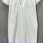 vtg BALLET NEW YORK Babydoll Gown Robe floral Lingerie Piegnoir modest cottage L Blue Size L Photo 2