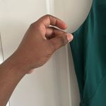 Tibi Green Peplum Sheath Mini Dress Cocktail Photo 5