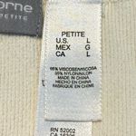 Liz Claiborne Free w/ any purchase  Petite Sweater Top Large P Crochet Detail Photo 4