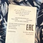 Michael Kors Floral Wide Leg Pants Blue White Hibiscus Size Large Photo 8