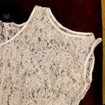 Torrid  White Lace Short Sleeve Cold Shoulder Top Photo 1