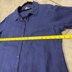 Eileen Fisher  ORGANIC LINEN SHORT SLEEVE BUTTON DOWN SHIRT SIZE S LAGENLOOK Photo 7