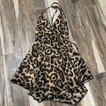 Oh Polly Polly animal print spaghetti halter romper Photo 2