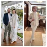 Veronica Beard  Braeton Tan White Dickey Blazer Jacket Officewear Linen size 14 Photo 8