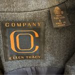 Ellen Tracy  Gray Wool Sleeveless Blazer/Jacket Button Vest Top Women’s Size 6 Photo 1