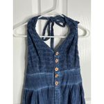 Free People Travel Light Cotton Jumpsuit Halter Neck Boho Festival Size Large Photo 4