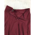 Banana Republic  Women's Skirt Burgundy Sz 6 A-Line Casual Petite Flare Paneled Photo 2