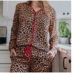 Summersalt The Cloud 9 Silky Pajama Set NEW Size XL EXTRA LARGE Leopard print Photo 0