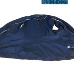 White House | Black Market NAVY BLUE LINEN BLEND VEST (10) Photo 9