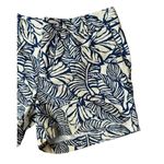 Patagonia All Wear Blue Tropical Leaf Print Casual Organic Cotton Shorts Size 4 Photo 3