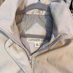 London Fog Hooded Lightweight Zip Up Jacket Beige Casual Outdoor Coat Photo 4