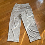 Athleta Alicia Keys wide leg double waist pants athlesure Albacore Sz Large P Photo 7