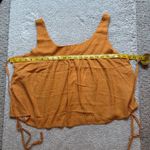 Good Luck Gem Mustard Yellow Cropped Tank Top Size XL Photo 14