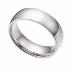6mm Silver Stainless Steel Ring Photo 1