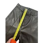 ZARA High Rise Faux Leather Ankle Zip Leggings Pants Black S NWOT Photo 3