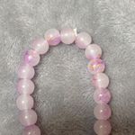 3pack Bff‎ Beaded Bracelets Pink Blue Purple Glass Stretchy Gift Handmade Photo 3