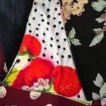 Vintage 80s Union Made Funky Vest Gingham Polka Dots Strawberries Patchwork Red Size M Photo 7