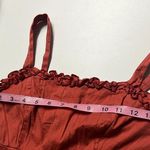 LA Hearts Imperfect mini dress faded orange xs dress ruffle hem zipper back Photo 8