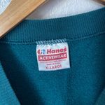 Vintage 80s 90s green cottagecore western horse graphic sweatshirt XL Photo 2