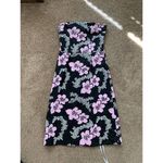 PEEP STUDIO strapless dress black with Pink White floral print size‎ 3 Size undefined Photo 1