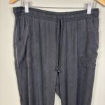 Victoria's Secret Pink  Jogger Pants Womens Large Black Pull On Lounge Casual L Photo 4