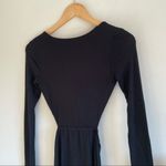 Aritzia Wilfred Free‎ Black Cutout NICOLAY Jersey Knit Dress Size XXS Photo 5