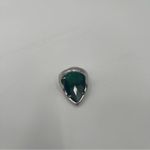 Laundry by Shelli Segal  Cocktail Ring Green Silver Rhinestone Teardrop Glamour Photo 3