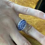 Natural Tanzanite Sterling Silver Ring Size 6 Photo 3