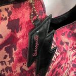 Betsey Johnson Pink and Black Shoulder Bag with Animal Print Photo 1