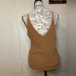 Versona  V-Neck Sweater Vest in Cream, Brown, and Green Size:L Photo 1