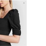 Ba&sh  Woody Ruffle Mini Dress in Black, Size M New w/Tag Retail $335 Photo 4