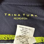 Trina Turk  Recreation Cropped Leggings Pink Black Women's Size  Small Photo 7