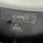 J.Crew NWT Puff Sleeve Crepe Top Shirt Blouse Black Size Large Tall LT NEW Photo 4