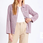 NWT Brixton new with tags DETROIT ROUND COLLAR CHORE‎ COAT Red Size L Photo 0