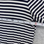 Motherhood  T Shirt Dress Striped Blue White Short Sleeve Midi Size Large Photo 5