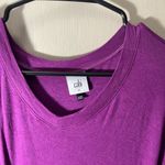 CAbi  loose v neck dolman bat wing sleeve tunic top purple medium loose fit rayon Photo 1