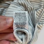 Beyond Yoga  Gray Striped Sleeveless Muscle Tee Hoodie Size Medium Photo 5