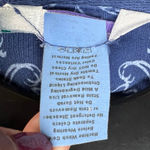 Fresh Produce Shirt Jacket L Blue Abstract 3/4 Button Up Coastal Casual Layering Photo 12