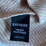 EXPRESS Beige Cream Wool & Acrylic Long Scarf Photo 2