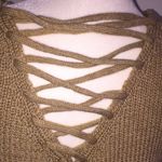 Emory park  NWT & NWOT Fall Sweater sexy back lace up front V neck Photo 9