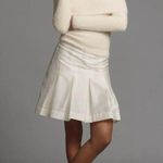 Anthropologie Maeve Pleated Taffeta Mini Skirt Photo 1