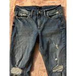 Silver Jeans Silver‎ Jeans Suki Skinny Jeans Womens Size 30 Blue Distress Denim Stretch Photo 1