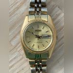 Seiko Automatic 17 Jewels Vintage Ladies Watch Gold Bracelet Dial Date Window Photo 5