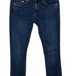 Rag and Bone Capri Ripped Hem Denim Blue Jeans in Hampton W1526K520HAM Size 26 Photo 1