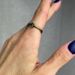 Source Unknown Dark Gold Tone Black Arrow Shaped Cuff Ring Bohemian Jewelry Size 5.5 NWOT Photo 6