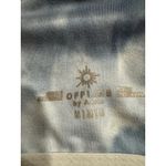 Aerie  Sports Bra Women Size M Hugger Blue Tie Dye Racerback Athletic Crop Photo 3