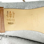 Sundance  Jacinda Shoes Metallic Silver Ankle Wrap Heels Women’s Size 36 | US 6 Photo 13