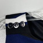 White House | Black Market  WHBM Blue & Black Fitted Shift Dress Business Casual 00 Photo 1